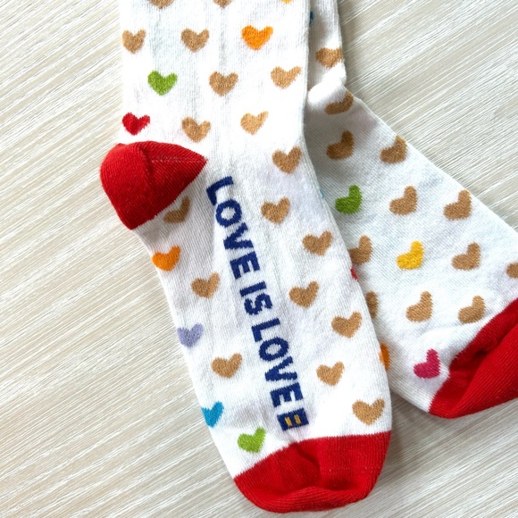 Love is Love Multicolor Heart Socks - Picture 6 of 8